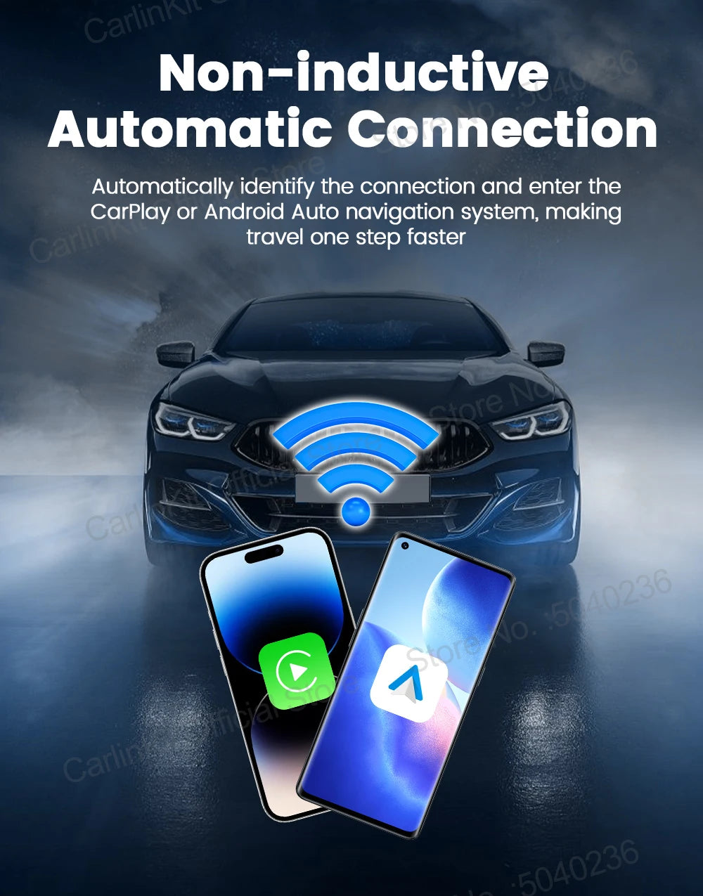 New CarlinKit 5.0 Mini Ultra3 Wireless Android Auto CarPlay 2-In-1 Wireless Adapter WIFI BLE Auto Connect Smart Mini Box For Car - Daisan Mart