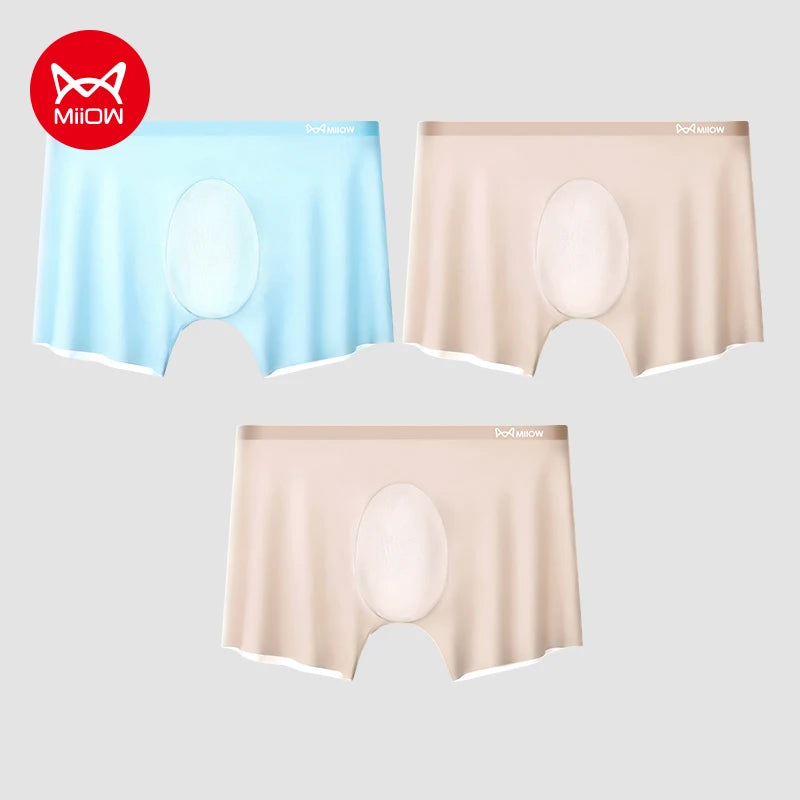 Quần Lót Nam MiiOW 3 Chiếc Lụa Lạnh Siêu Mỏng