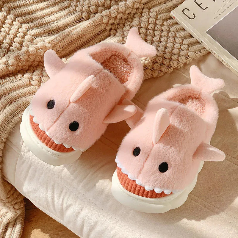 Super Cute Cotton Shark Slippers for Women &amp; Kids