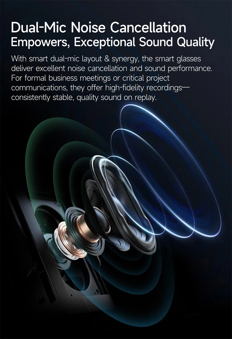 LIGE 4K AI Smart Glasses - Photography, Calling, Entertainment