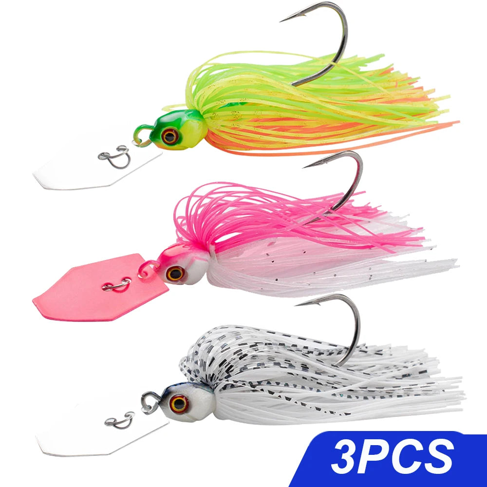 Mồi Câu Spinner 7g-21g Bộ Lưỡi Câu Kim Loại Weedless