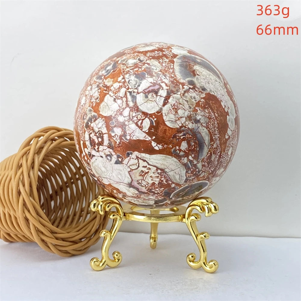 Lucky Natural Orange Quartz Ball Feng Shui