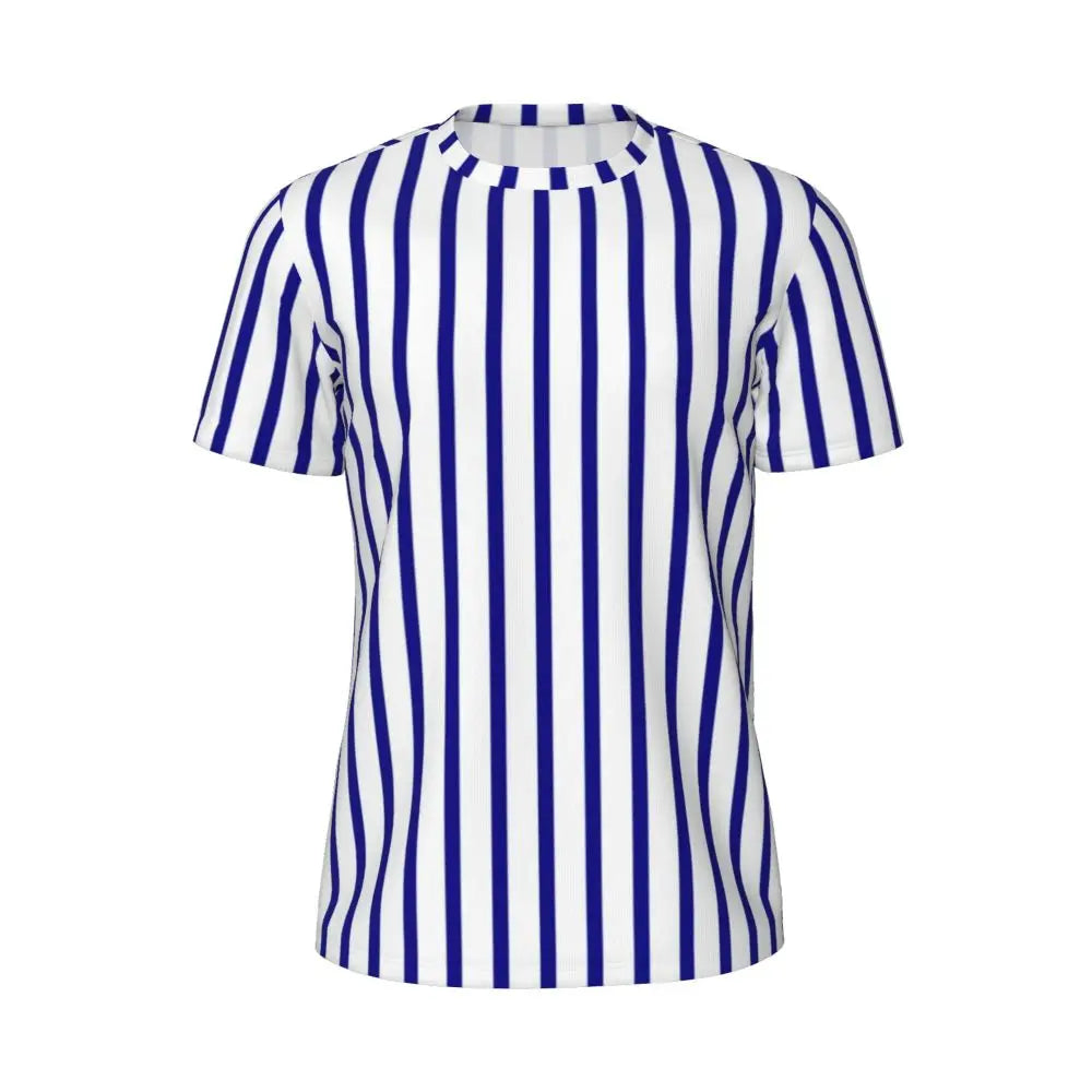Stylish Mondrian Striped Men's Gym T-Shirt