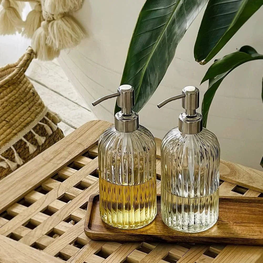Bình đựng xà phòng thuỷ tinh 400ml sang trọng - Daisan Mart