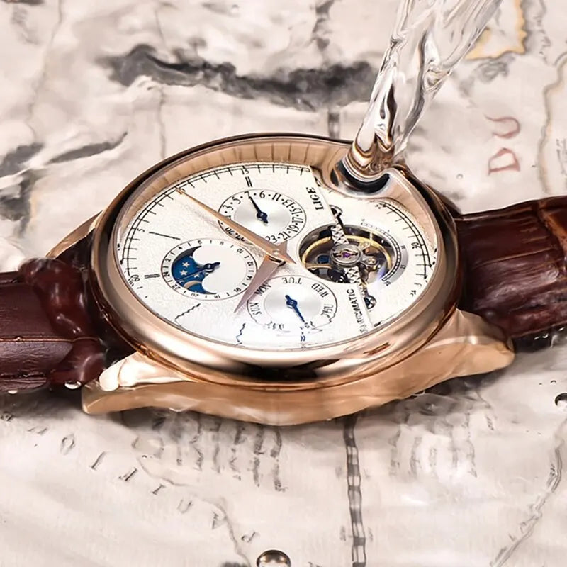 Đồng Hồ Nam LIGE Tourbillon Tự Động Chính Hãng