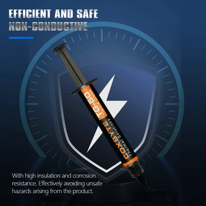 Coxbyte Thermal Paste 18.2W/mk for CPU Cooler AMD Intel Processor Computer Cooling Fan VGA GPU Compound Heatsink Plaster