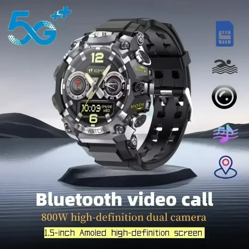 Smartwatch 5G Màn AMOLED 1.5 Camera Kép Chống Nước