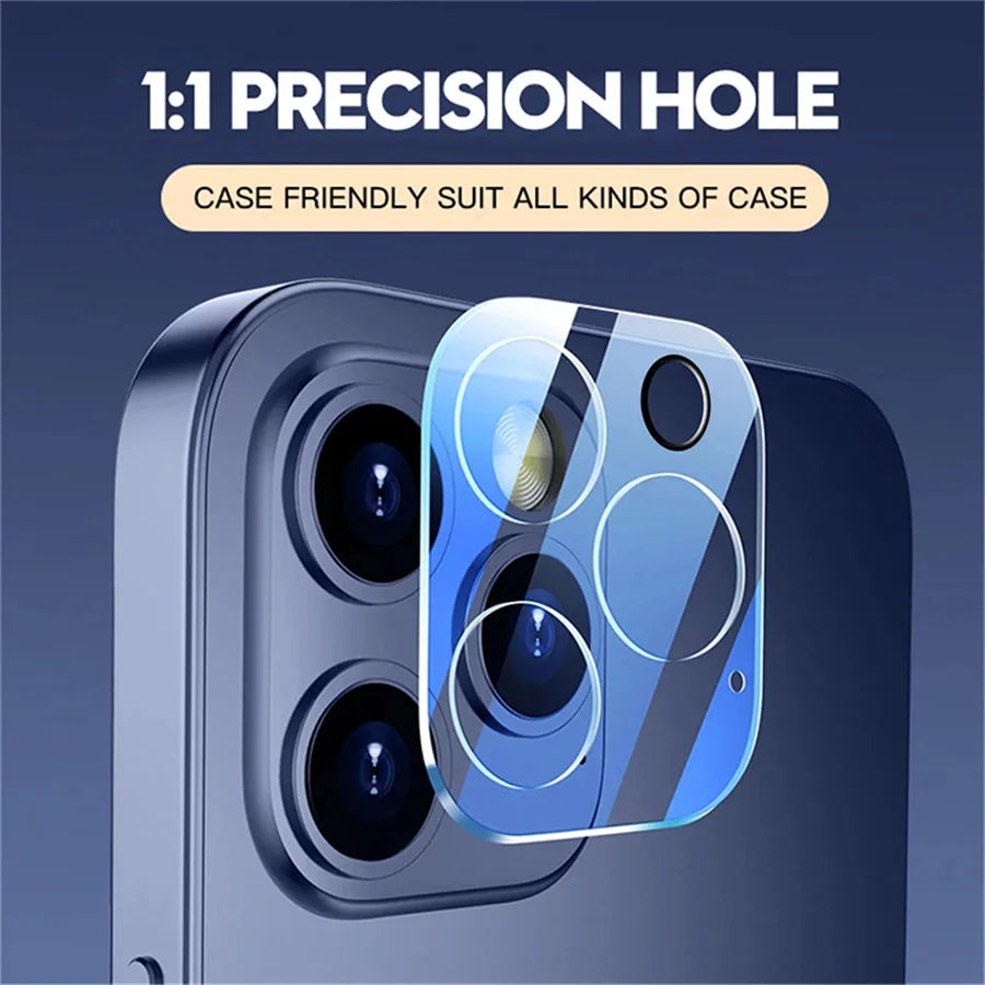 3-Piece Tempered Glass Camera Protector for iPhone 11-17