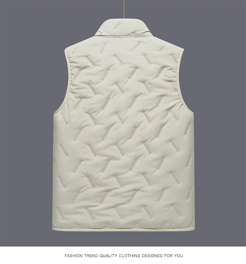 Men's Autumn Winter Outdoor Windbreaker Vest Fur Lining 2025