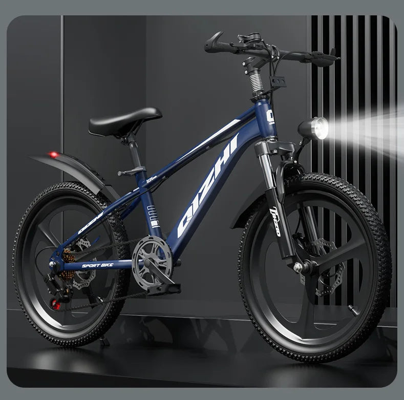 WOLFACE 20/22 Inch Unisex Road Bike Aluminum Alloy Frame Single Speed ​​Children's Mountain Bike Disc Brake Portable Adult Scooter