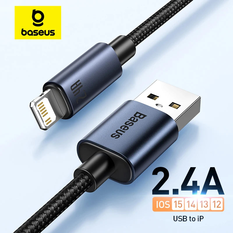 Baseus 2.4A Fast Charging Cable For iPhone 13/12/11/X/8