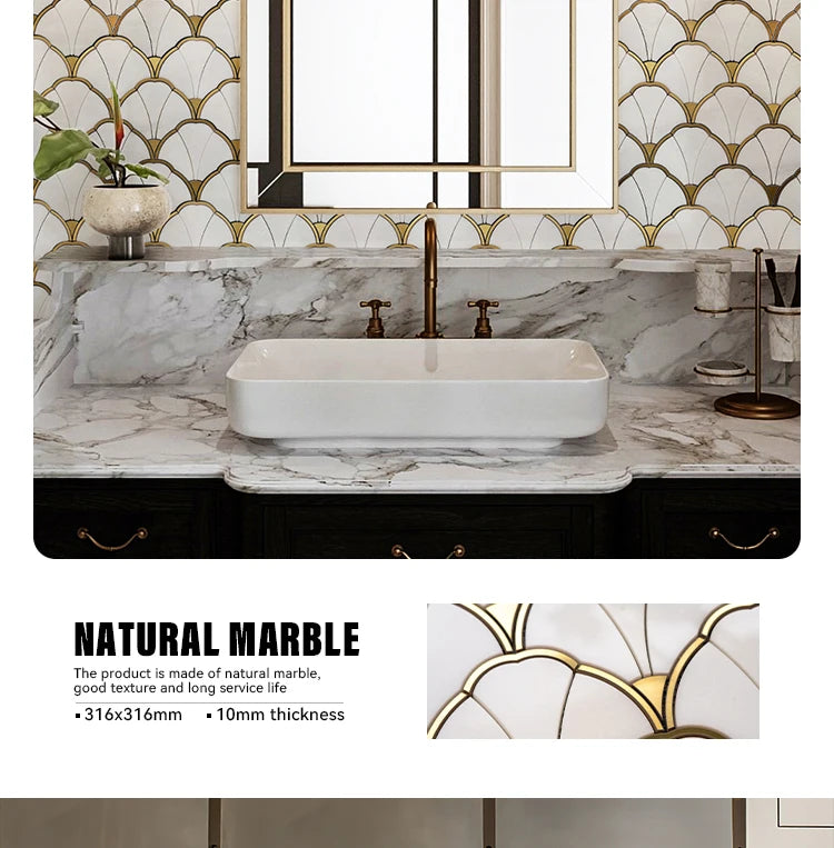 Gạch Mosaic Đá Tự Nhiên Cao Cấp Cho Trang Trí Nội Thất