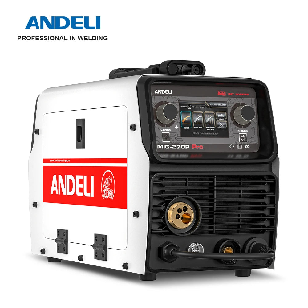 ANDELI 220V MIG Welding Machine with Double Pulse ARC Lift TIG Semi-automatic Welding Aluminum Welders Spool Gasless soldering - Daisan Mart