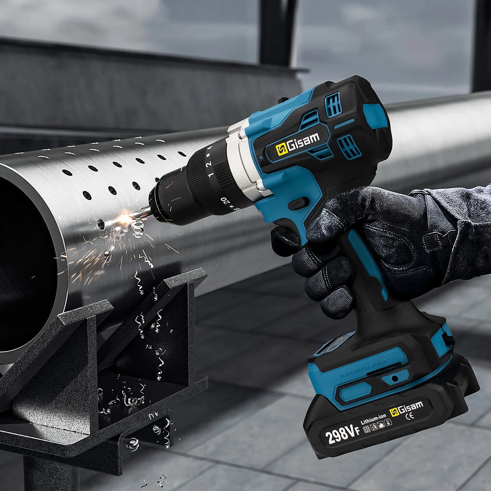 650NM 13MM Brushless Electric Drill 20+3 Torque Cordless Impact Drill Hammer Electric Screwdriver For Makita 18V Battery