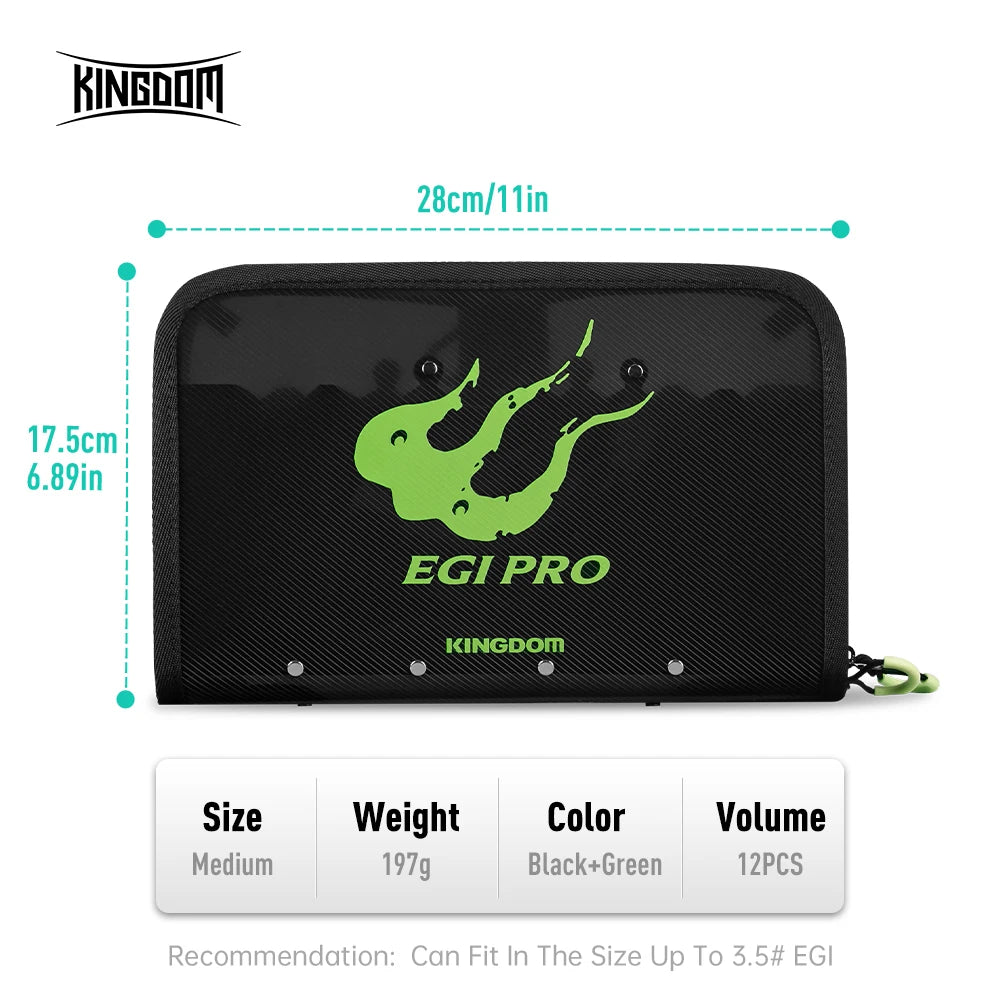 YOOFISH Fishing Bag Octopus Egi Bag Squid Jig Storage Box 6/12/40 Pcs Hard Lure Bag Freshwater Seawater Fishing Tackle Bag Box