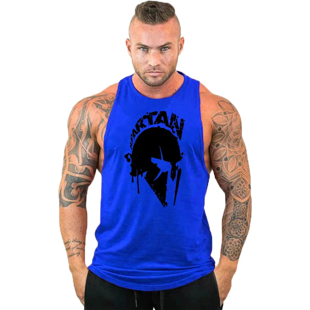 Men's Sleeveless Gym Sports T-Shirt, Breathable