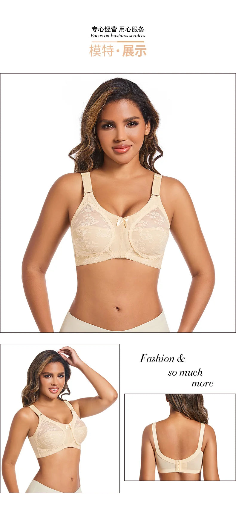 Breathable Thin Cotton Lace Bra Without Wires