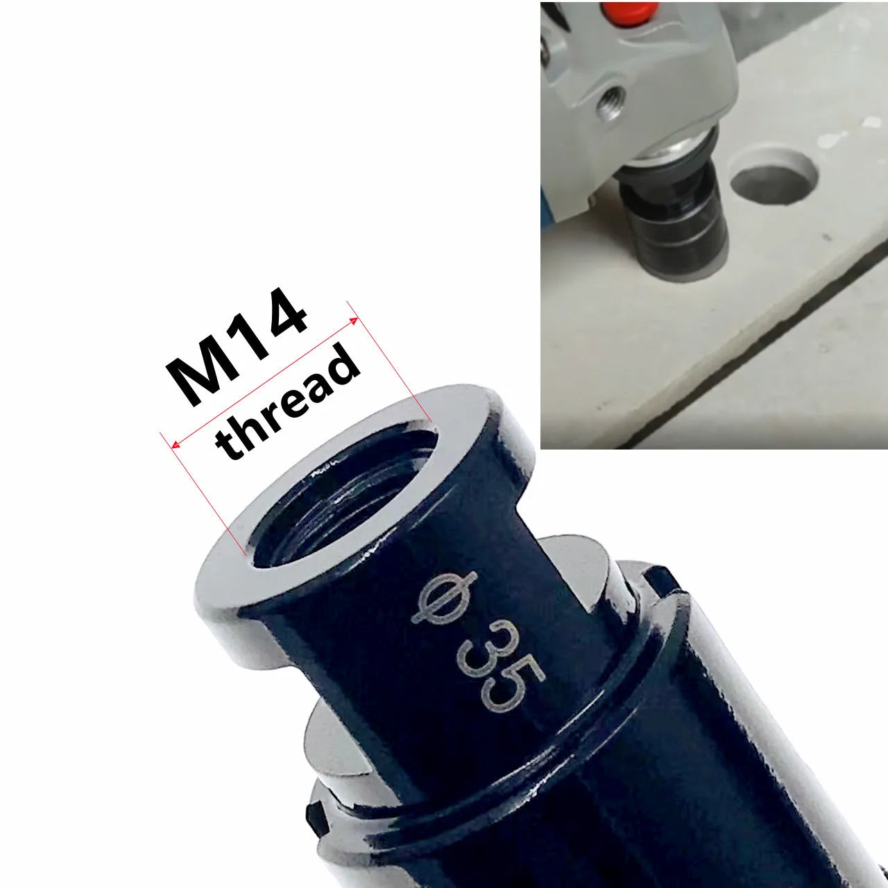 Mũi khoan lỗ rỗng M14 cho gạch, đá, gốm 6-100mm - Daisan Mart