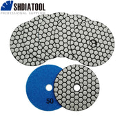 Set of 7 100mm Diamond Polishing Discs for Granite