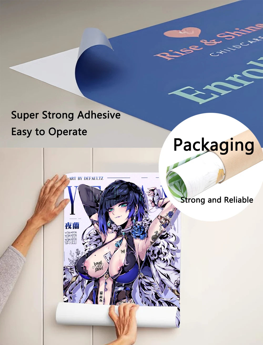 Anime Vampire Knight Poster Self-adhesive Art Waterproof Paper Sticker Coffee House Bar Room Wall Decor