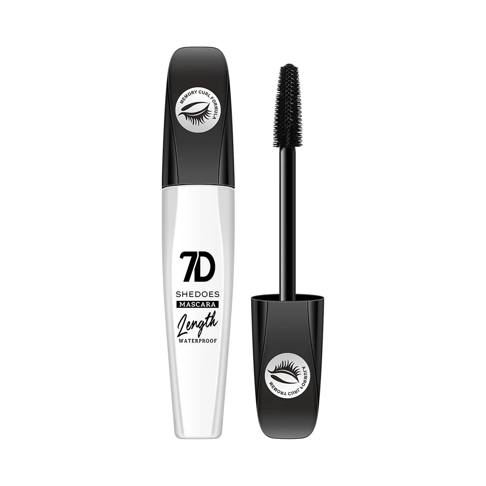 7D Mascara Super Waterproof, Thick, Curly, Easy to Remove