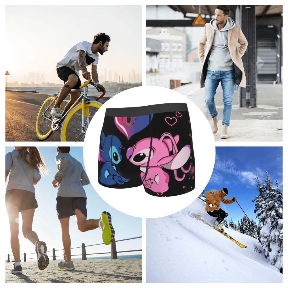 Quần Sịp Nam Lilo Stitch Thoải Mái Phong Cách Anime