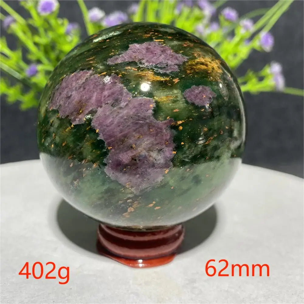 Natural Emerald &amp; Ruby Energy Ball