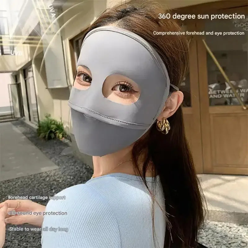 UV 2025 Full Coverage Sunscreen Mask - Reusable