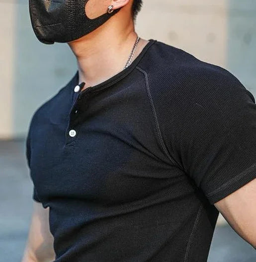 Áo Thun Nam Dáng Ôm Trắng Đơn Giản Thoải Mái XL