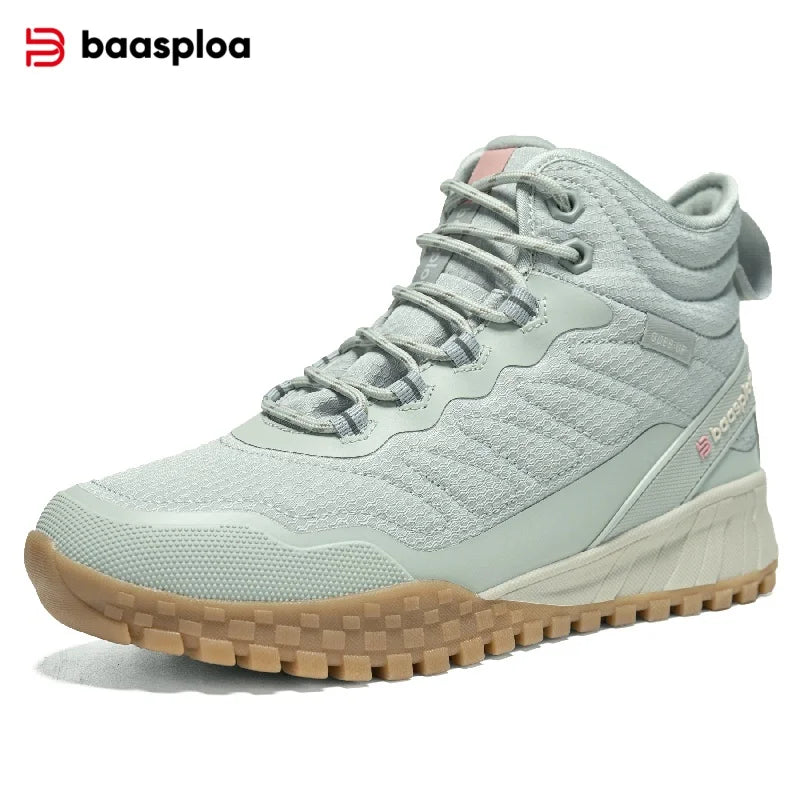 Giày Boot Nữ Baasploa Lót Lông Ấm Chống Trượt, Chống Nước