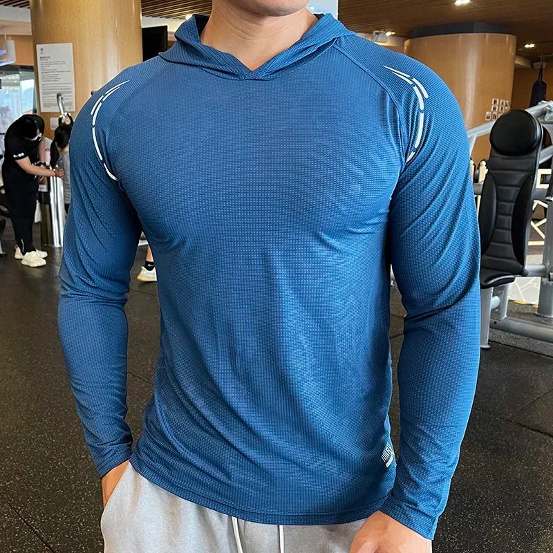 Men's Quick Dry Long Sleeve Sports T-Shirt