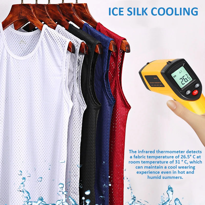 Men's Gym Sports Mesh Tank Top 5XL