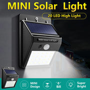 Đèn Tường Năng Lượng Mặt Trời 20LED Cảm Biến Chuyển Động - Daisan Mart