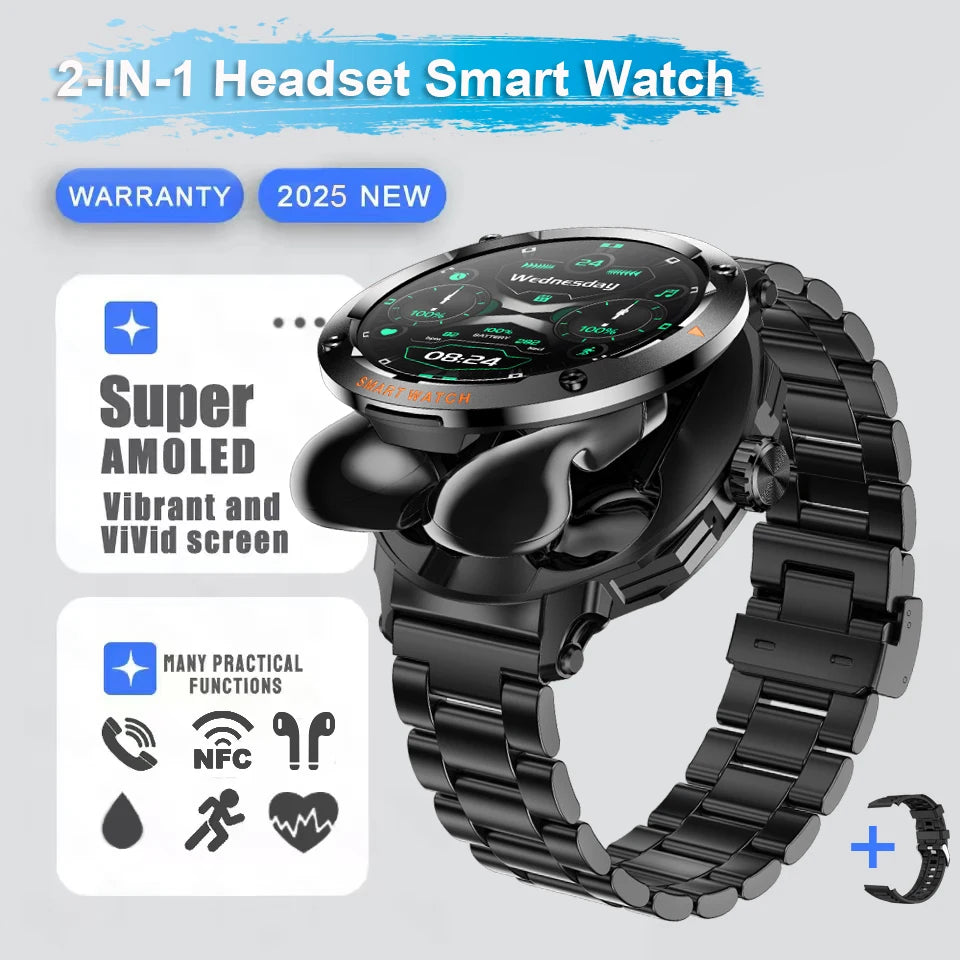 Đồng Hồ Thông Minh 2in1 Tai Nghe, Định Vị, Gọi Bluetooth