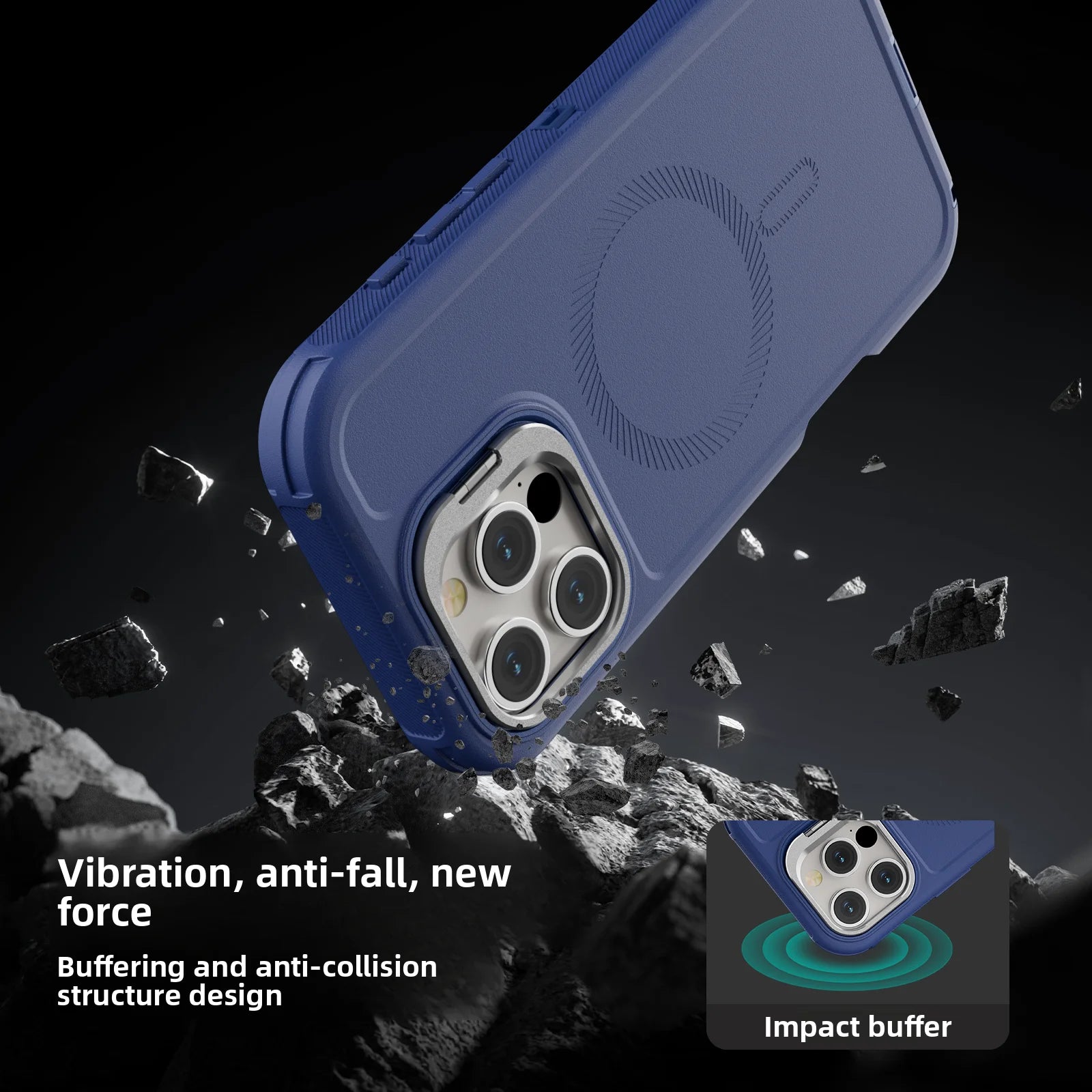 3 in 1 Shockproof Heavy Duty Rugged Phone Case For iPhone 16 15 14 13 Pro Max 16 Plus Metal Lens Stand Magnetic Magsafe Cover - Daisan Mart