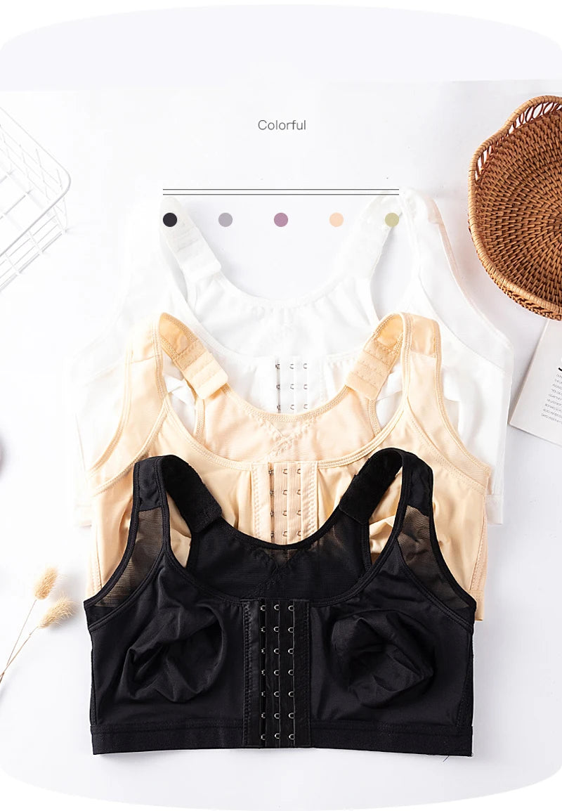 Women's Sexy Bra Without Wire Front Closure Large Size