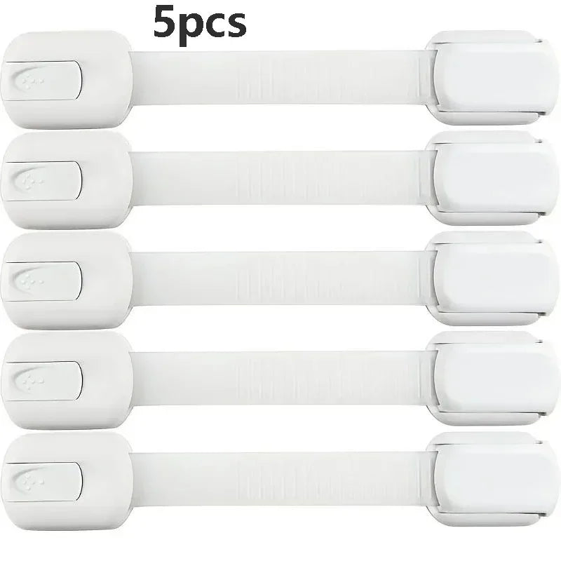 3/5/10Pcs/Lot Child Lock Protection of Children Baby Drawer Anti-opening Cabinet Door Refrigerator Anti-pinch Safety Lock Buckle - Daisan Mart