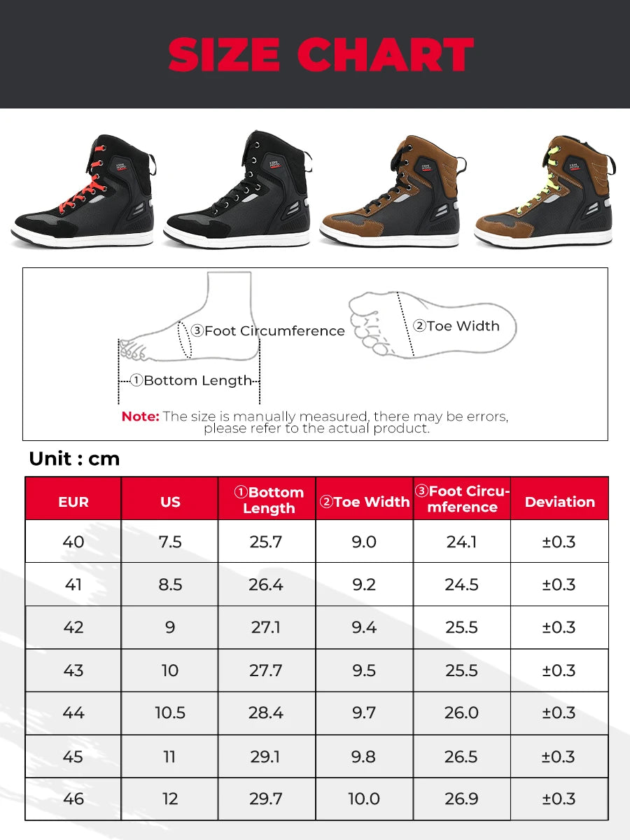 Giày Boots Lái Xe Máy Nam Hè Chống Va Đập Phản Quang