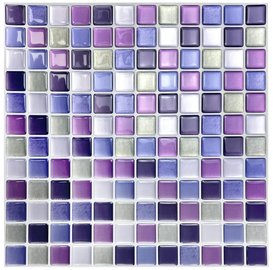 Crystal Mosaic Tile Wall Sticker 5/10PCS 3D Self Adhesive Waterproof DIY Backsplash Wallpaper Bathroom Kitchen Home Decoration