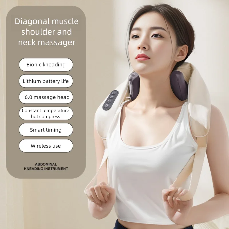 Comfortable Phone Heated Shiatsu Neck and Shoulder Massager