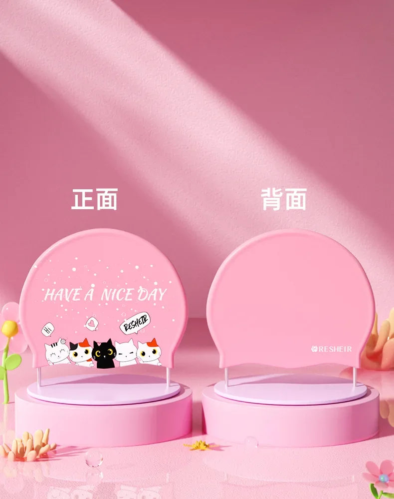 Mũ Bơi Trẻ Em Hoạt Hình Chống Nước Bảo Vệ Tai