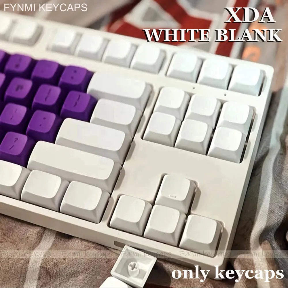 Fynmi XDA PBT White Keycaps for Mechanical Keyboard