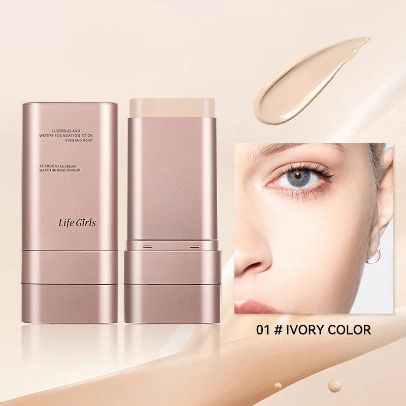 Kem Nền Dưỡng Ẩm Tự Nhiên 2 Đầu Xoay Kèm Cọ Chống Nước