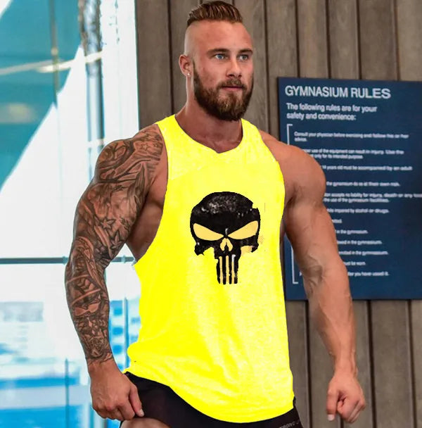 Men's Bodysuit Gym T-Shirt, Gym Tank Top, Breathable
