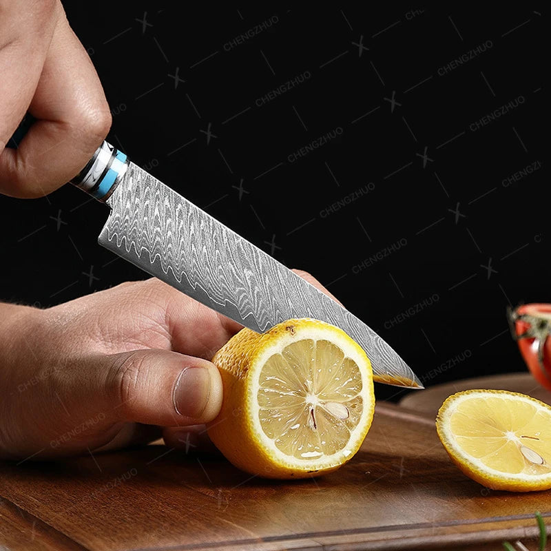 Damascus Kitchen Knife Set - Sharp and Multi-Purpose Japanese