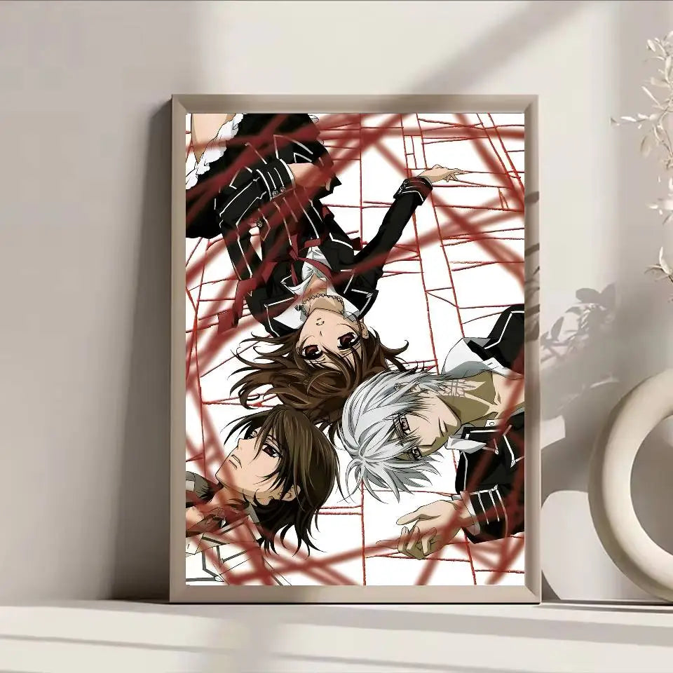 Anime Vampire Knight Poster Self-adhesive Art Waterproof Paper Sticker Coffee House Bar Room Wall Decor