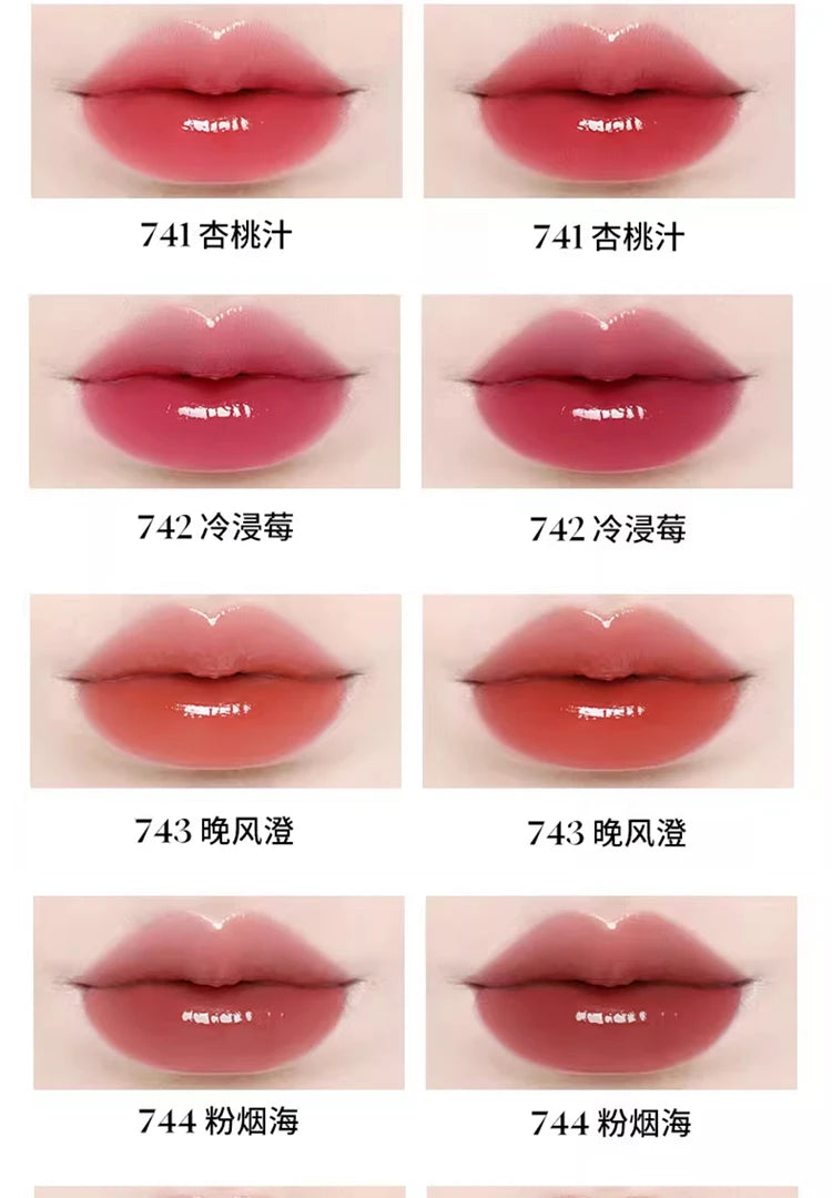 Joocyee Fermented Water Essence Lip Glaze Water Mirror Lipgloss 00 Primary Color Naked Matte Lipclay Lipstick