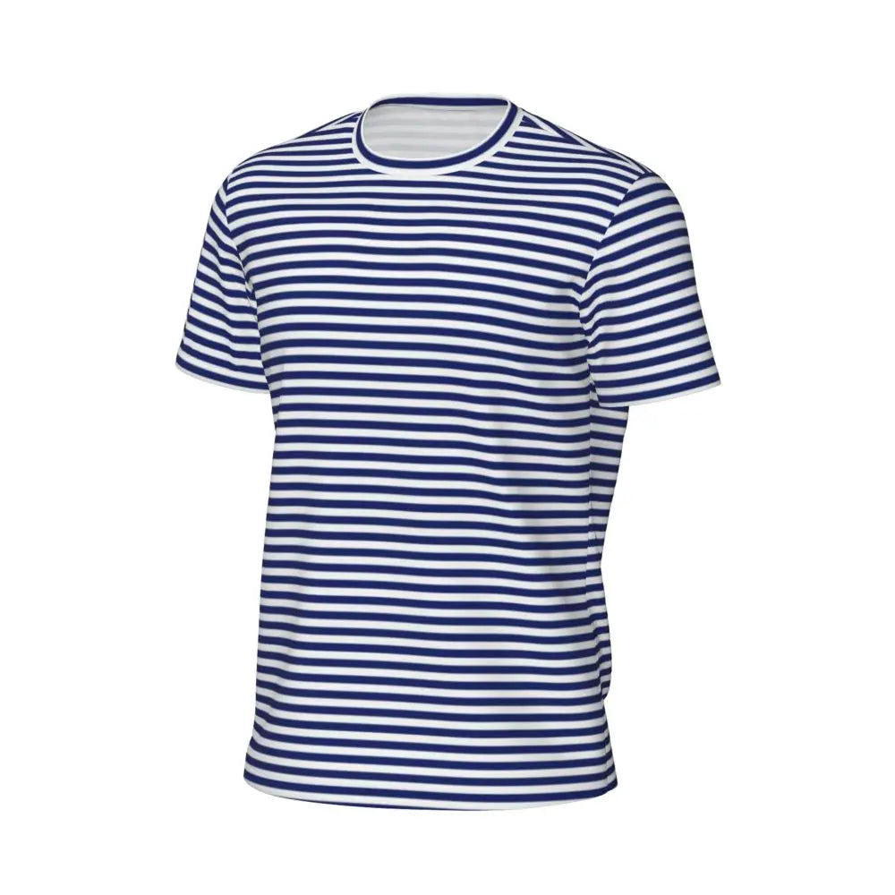 Stylish Mondrian Striped Men's Gym T-Shirt