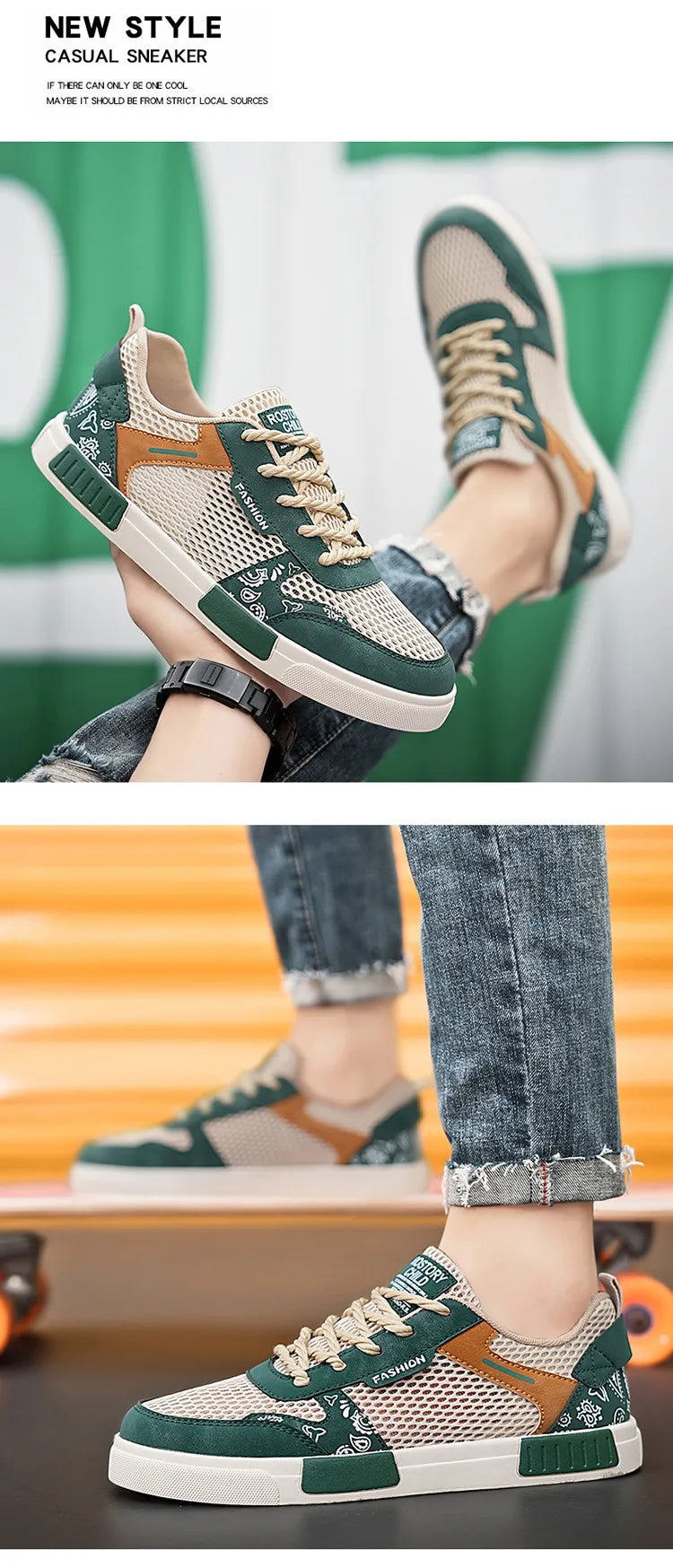 Giày Thể Thao Nam Size Lớn 47, Thoáng Khí, Thời Trang