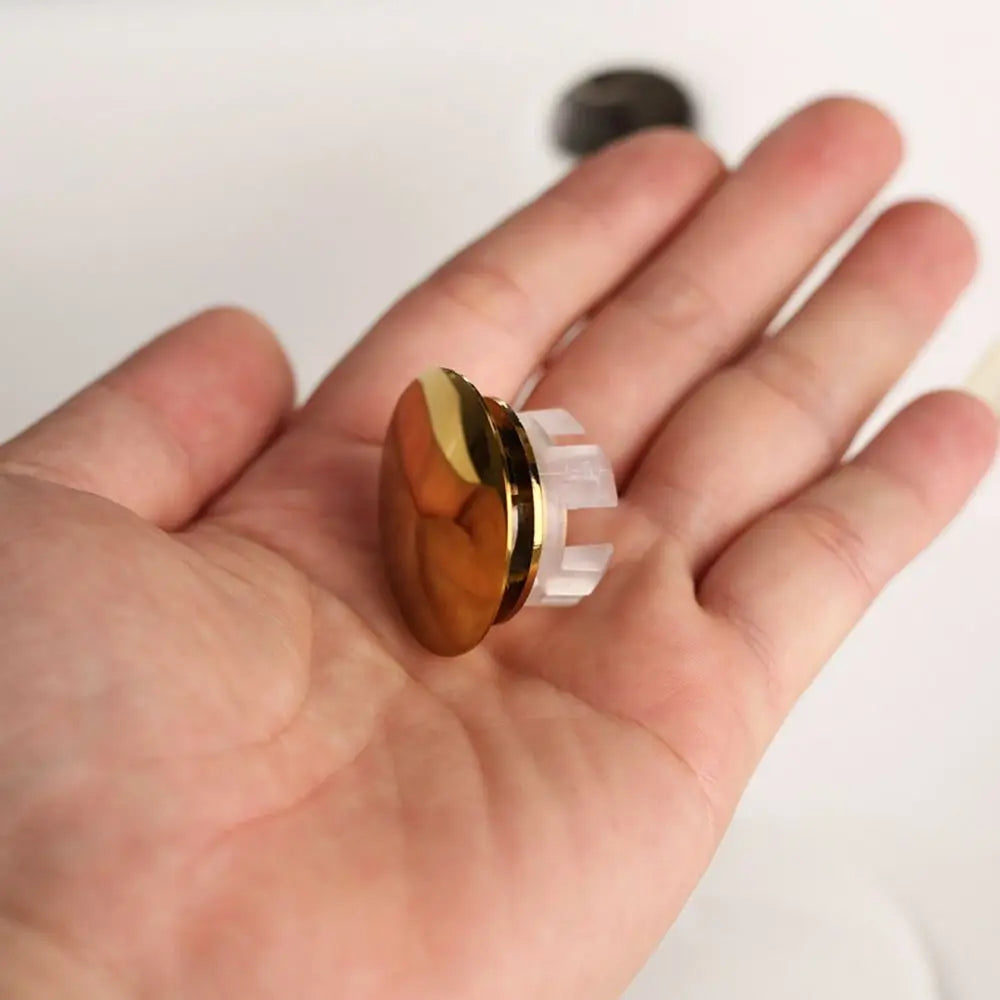 Wash Basin Round double layer Overflow Ring Plug Copper Sink Overflow Cover Trim Ring Hole Cap